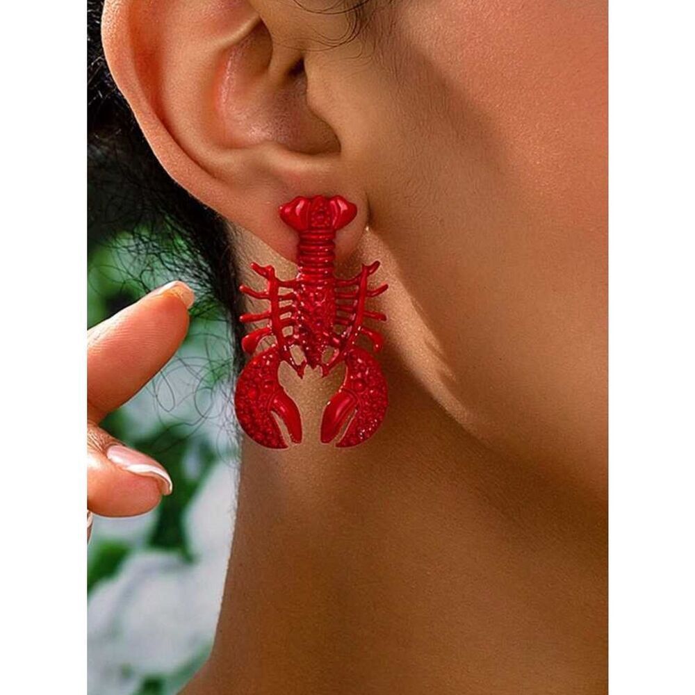 Lobster Statement Earrings N2082